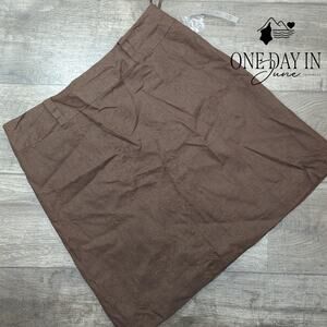 Richard Malcolm Petite Linen Embroidered Skirt Size 14P